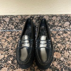 Alejandro Ingelmo Bronze Black Penny Loafers 8.5B